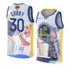 stephen curry warriors champs trophy parade whitejersey white