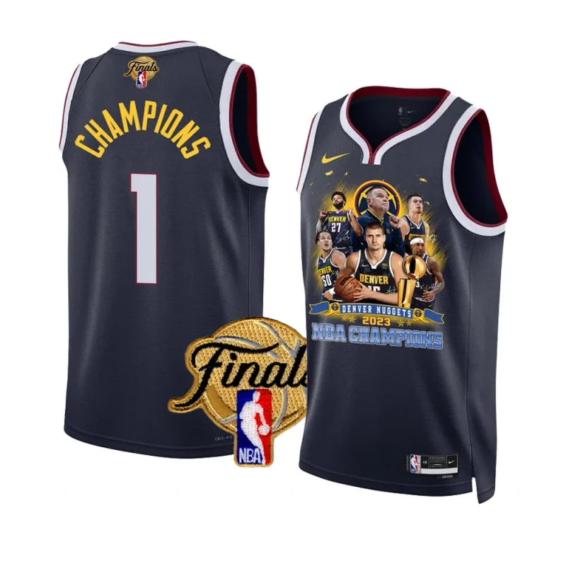 swingman jersey 2023 nba champions' badge navy