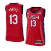 sylvia fowles women's basketball limited jersey tokyo olympics red 2021
