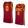 talin lewis replica jersey college basketball red