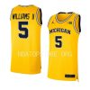 terrance williams ii limited jersey college basketball maize 2022 23