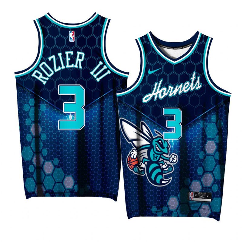 terry rozier iii hornets buzz city special editionjersey blue