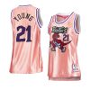 thaddeus young women 75th anniversary jersey rose gold pink