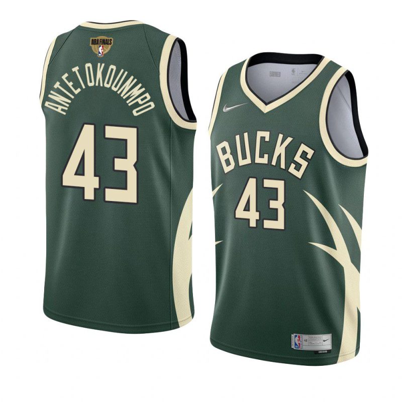 thanasis antetokounmpo earned jersey 2021 nba finals green