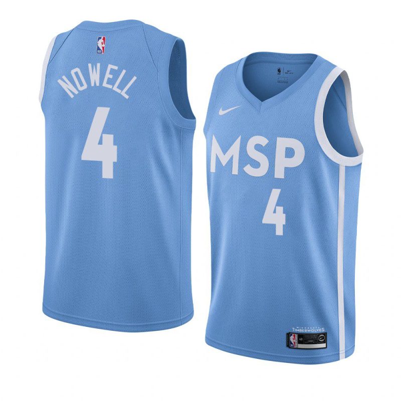 timberwolves jaylen nowell city jersey men's blue 2019 20