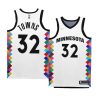 timberwolves karl anthony towns white 2022 23city edition bob dylan jersey