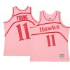 trae young hardwood classics jersey space knit pink