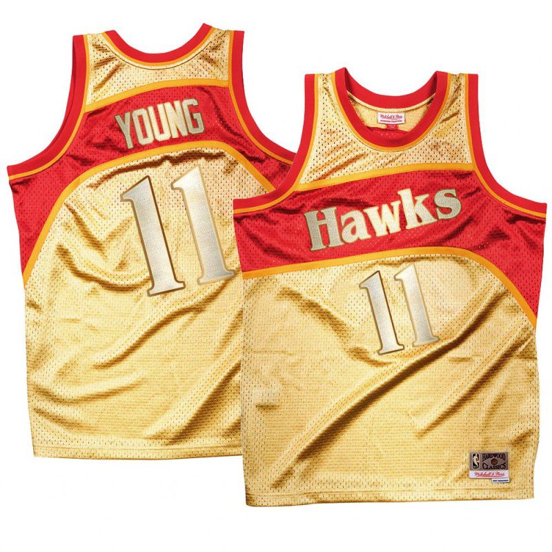 trae young jersey classic once more gold limited