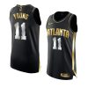 trae young jersey golden edition black 1x champs men's
