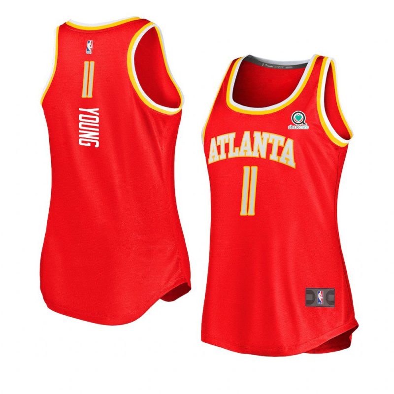 trae young women's jersey icon edition red