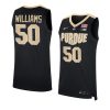 trevion williams replica jersey college basketball black 2021 22