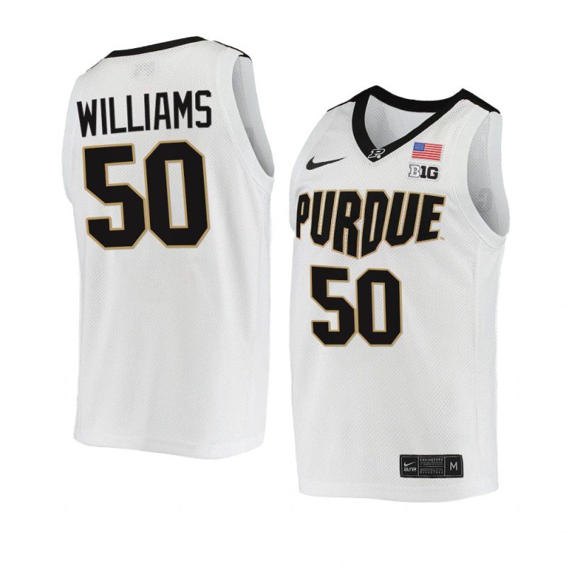 trevion williams replica jersey college basketball white 2021 22
