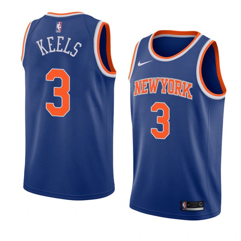 trevor keels knicks icon edition blue 2022 nba draft jersey