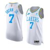 troy brown jr. 2022 23lakers jersey classic editionauthentic white