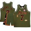 troy brown jr. jersey military flight patchs green shorts set