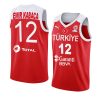 turkey 2022 fiba basketball world cup sadık emir kabaca red away jersey