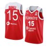 turkey 2022 fiba basketball world cup sertac sanli red away jersey