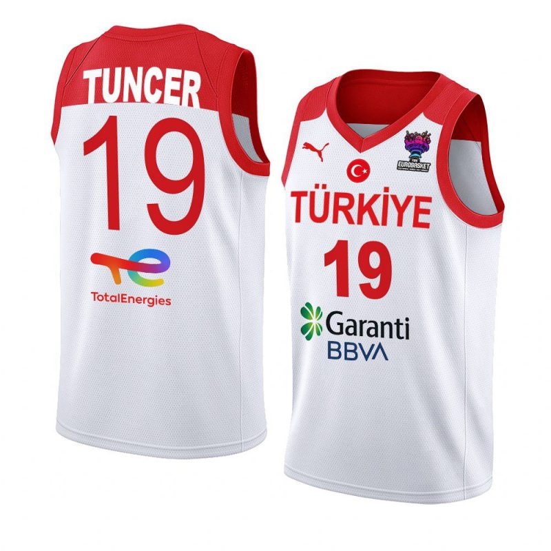 turkey fiba eurobasket 2022 bugrahan tuncer white home jersey