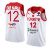 turkey fiba eurobasket 2022 sadık emir kabaca white home jersey