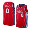 tyrese maxey jersey statement edition red men's
