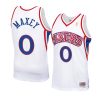 tyrese maxey jersey throwback 90s white