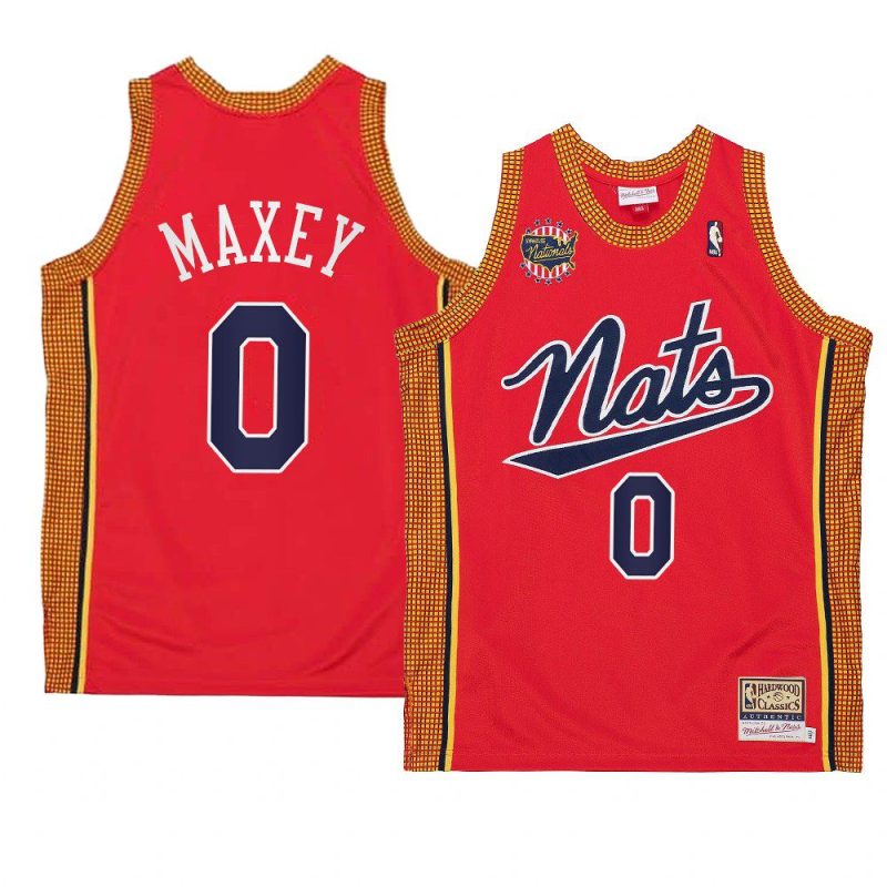 tyrese maxey throwback 2004 05 jersey syracuse nationals red