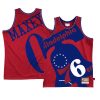 tyrese maxey throwback jersey blown out fashion red