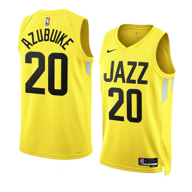 udoka azubuike jazzjersey 2022 23icon edition yellow