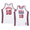 usa basketball 1992 olympics basketball clyde drexler white authentic jersey