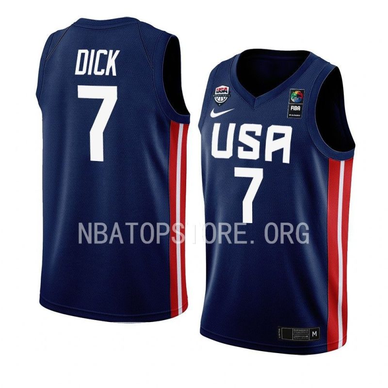 usa basketball fiba world cup gradey dick navy away jersey