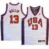 usa team 1984 olympics chris mullin white jersey