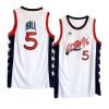usa team 1996 olympics basketball grant hill white jersey