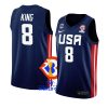 usa team 2023 fiba basketball world cup george king navy away jersey