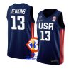 usa team 2023 fiba basketball world cup john jenkins navy away jersey