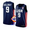 usa team 2023 fiba basketball world cup langston galloway navy away jersey