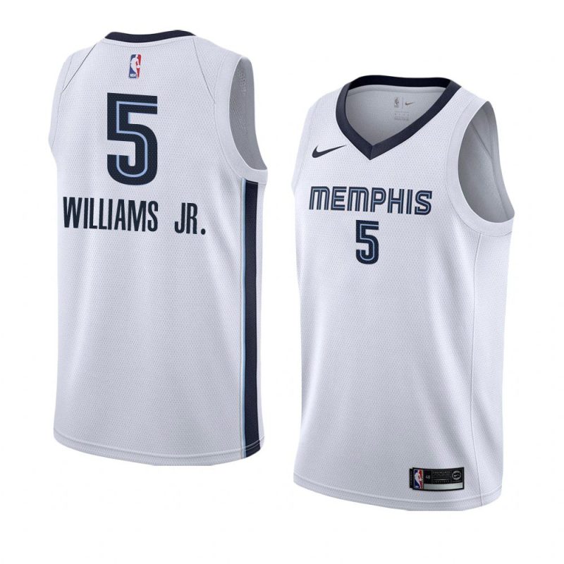 vince williams jr. grizzlies association edition white 2022 nba draft jersey