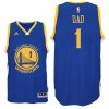 warriors 1 dad logo father day road jersey blue