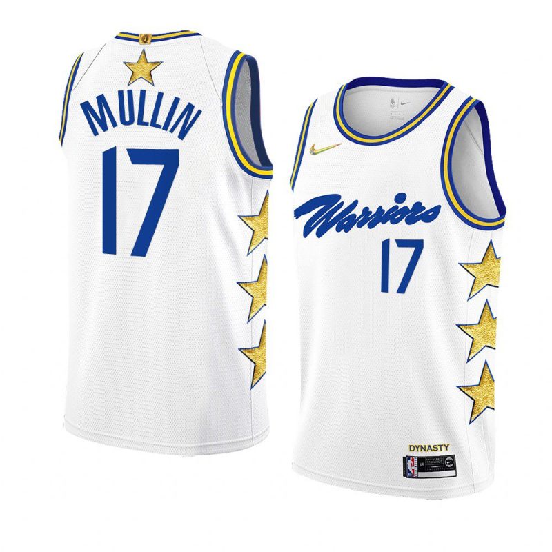 warriors chris mullin 7x nba champs whitestars fashion jersey