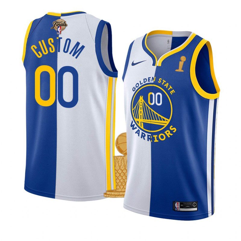 warriors custom 2021 22 nba champions white royalassociation split icon jersey