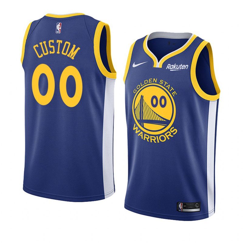 warriors custom jersey icon edition blue