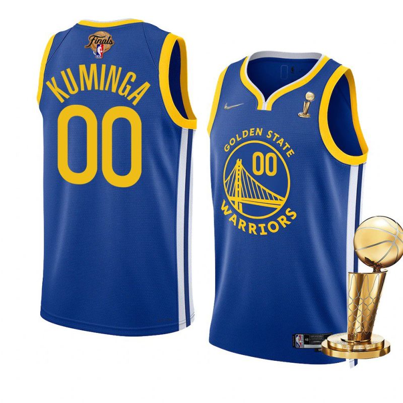 warriors jonathan kuminga 2022 nba finals champions royalicon jersey