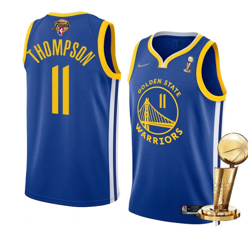 warriors klay thompson 2022 nba finals champions royalicon jersey