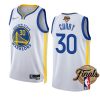 warriors stephen curry 2022 nba finals whitegold blooded jersey