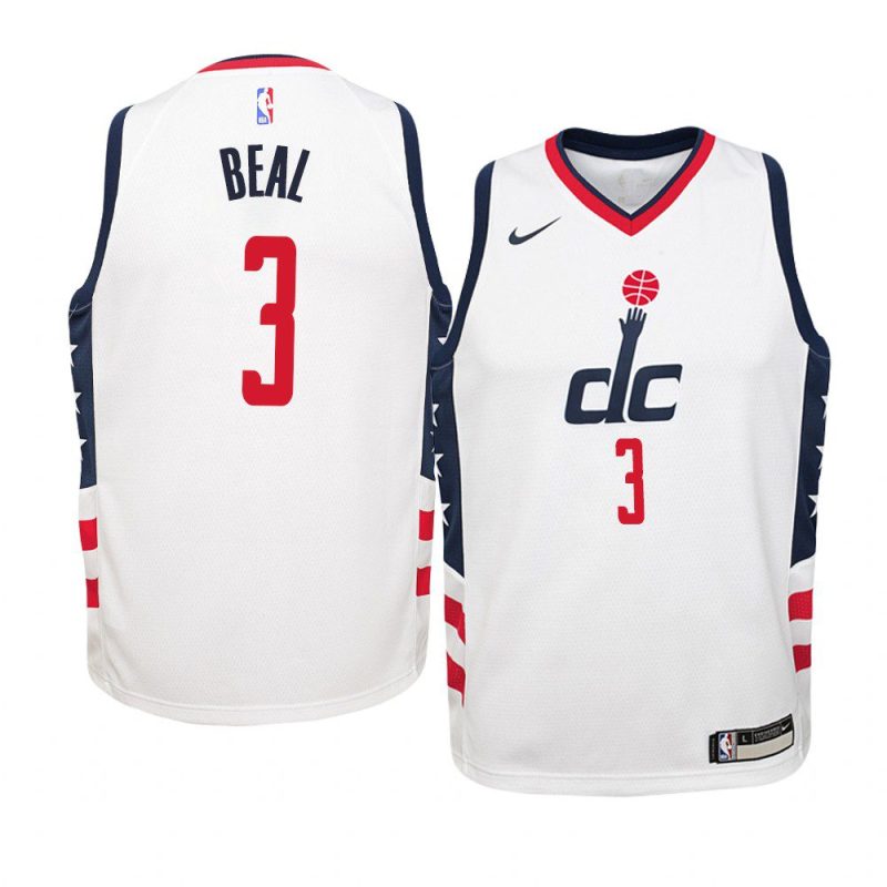 wizards bradley beal city jersey youth white 2019 20