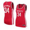 women's hakeem olajuwon red hardwood classics jersey