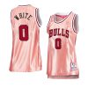 women coby white pink rose gold bullsjersey