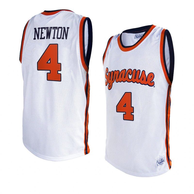 woody newton original retro jersey college basketball white