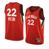 youth a'ja wilson las vegas aces red explorer edition jersey