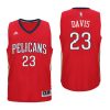 youth anthony davis red jersey