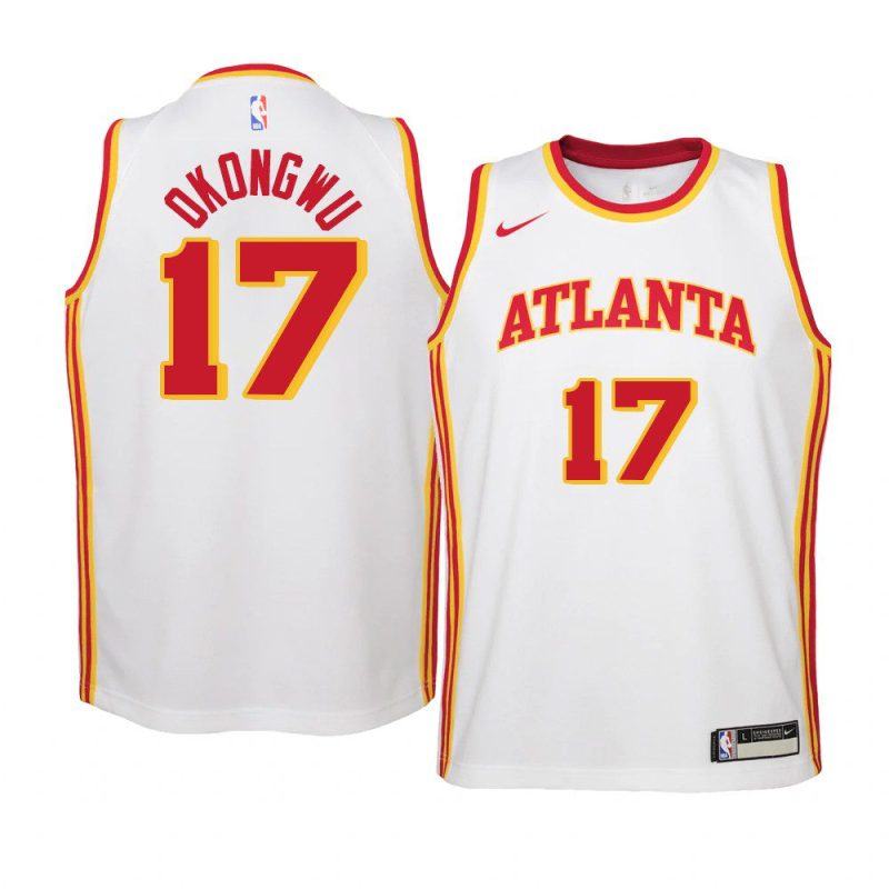 youth atlanta hawks onyeka okongwu white association edition jersey